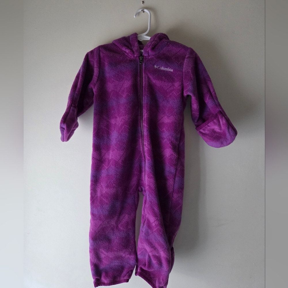 Columbia Kids Fleece Purple Footie